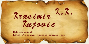 Krasimir Kujović vizit kartica